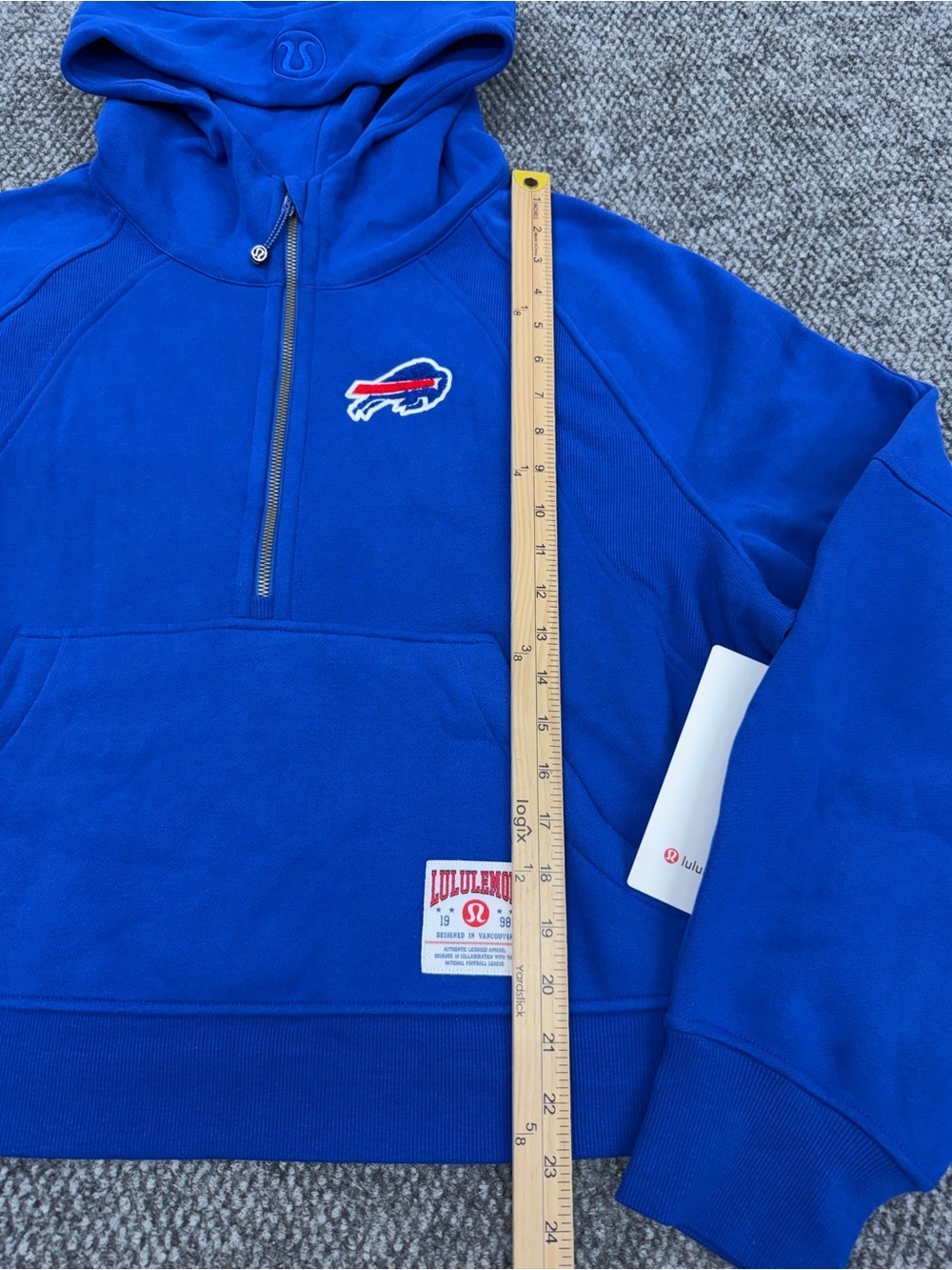 Lululemon x Buffalo Bills Women's XL/XXL Scuba Oversized Half-Zip Hoodie - Picture 9 of 12